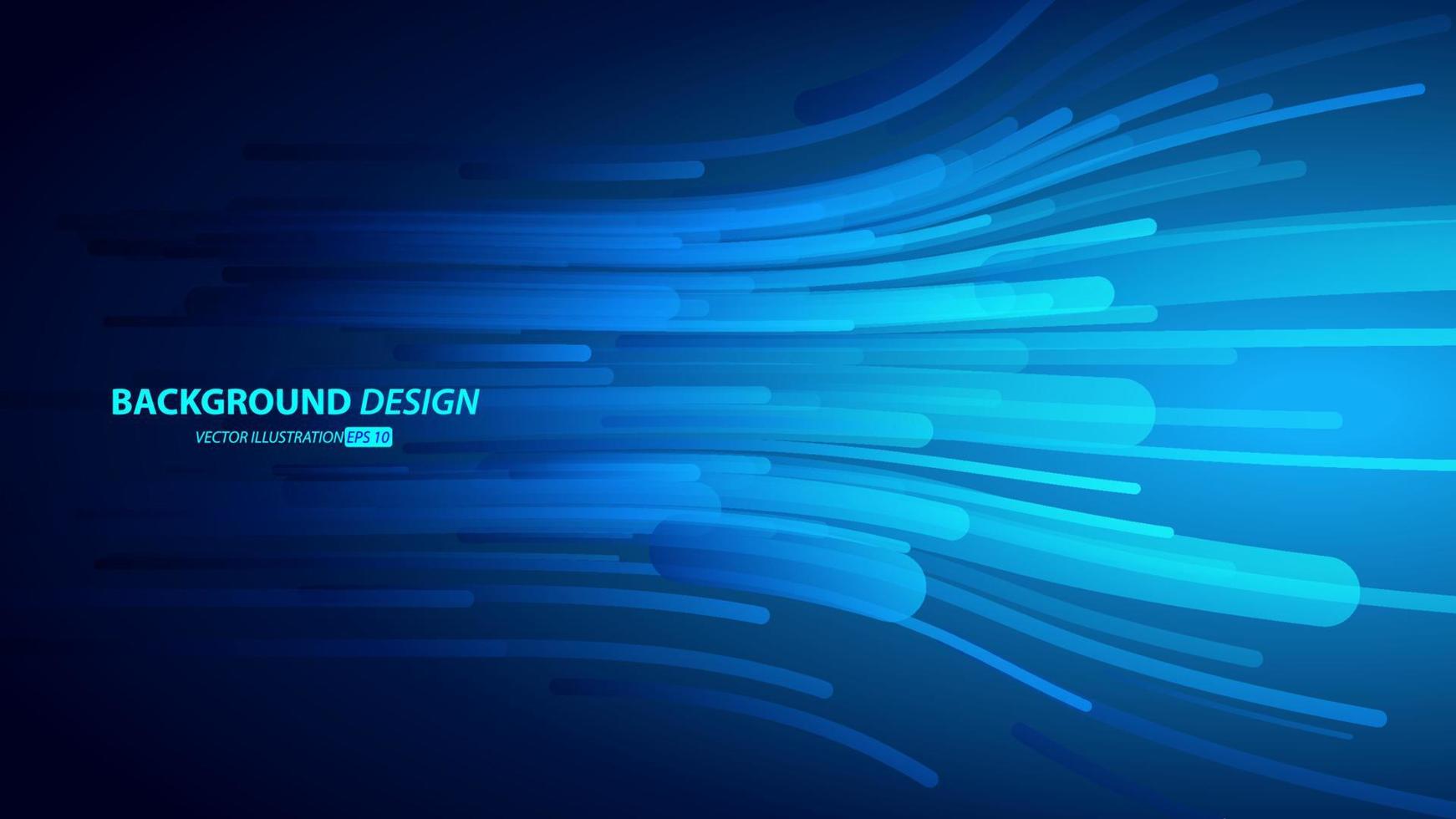 Abstract dark blue gradient color background. with streak lines. Digital future technology concept vector