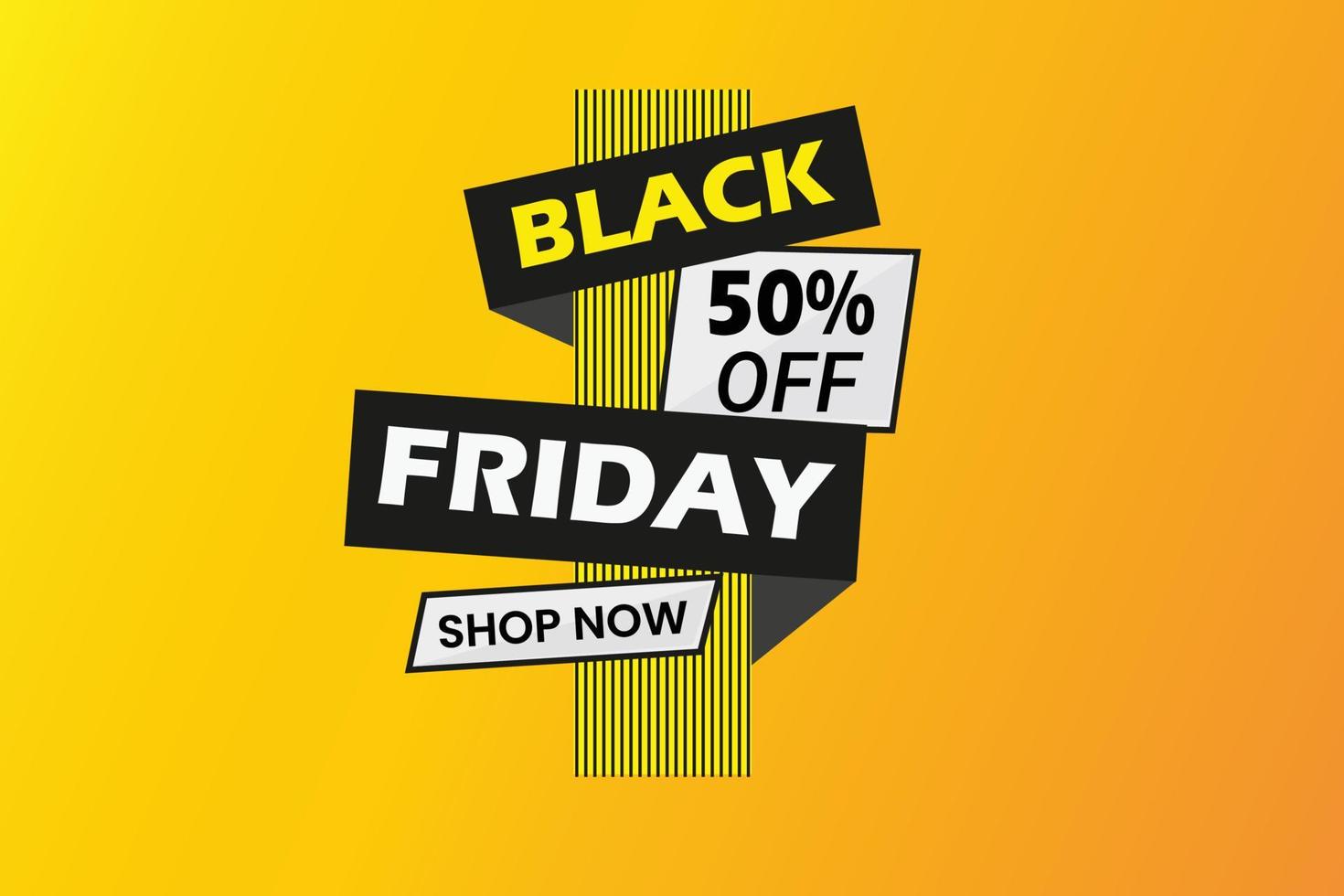 Modern black friday sale banner template vector