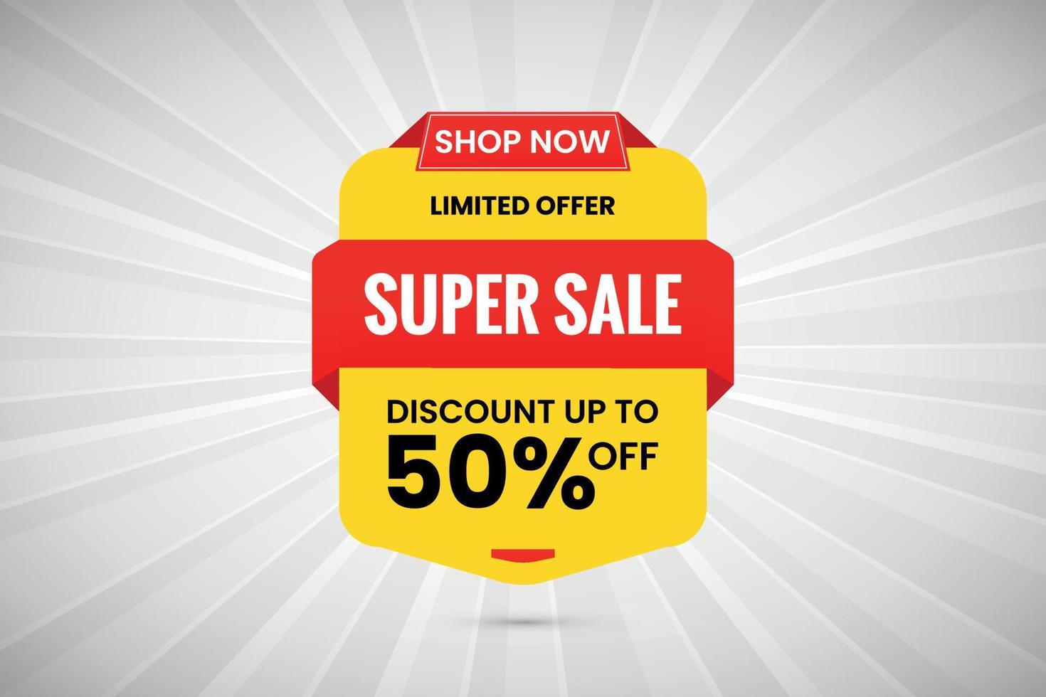 Super sale banner design for vector illustration