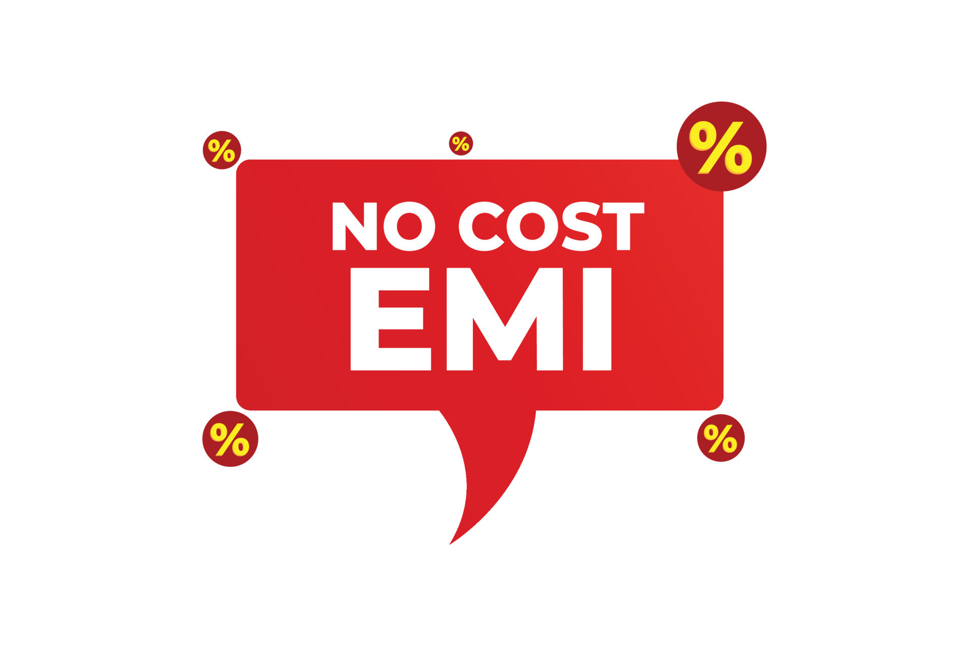 No cost emi payment design vector 16150373 Vector Art at Vecteezy