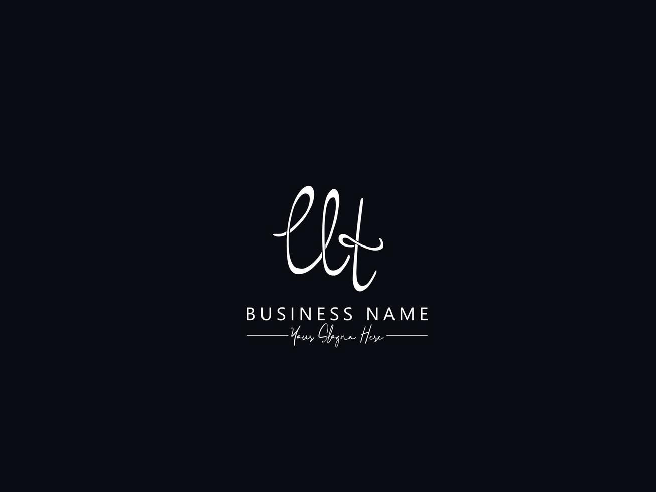 Monogram Ut Logo Icon, Creative Ut Signature Letter Logo Template vector