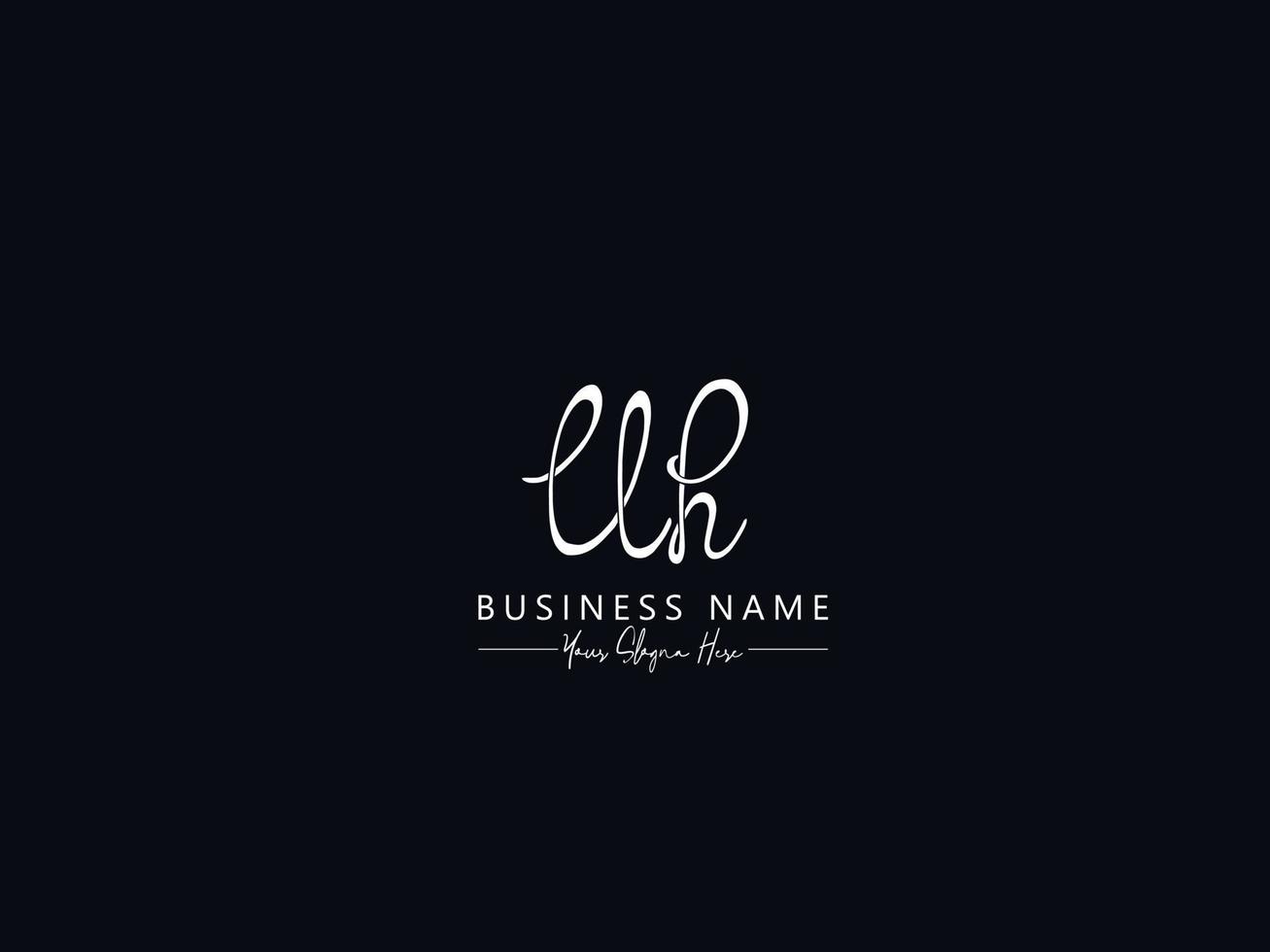 Monogram Uh Logo Icon, Creative Uh Signature Letter Logo Template vector