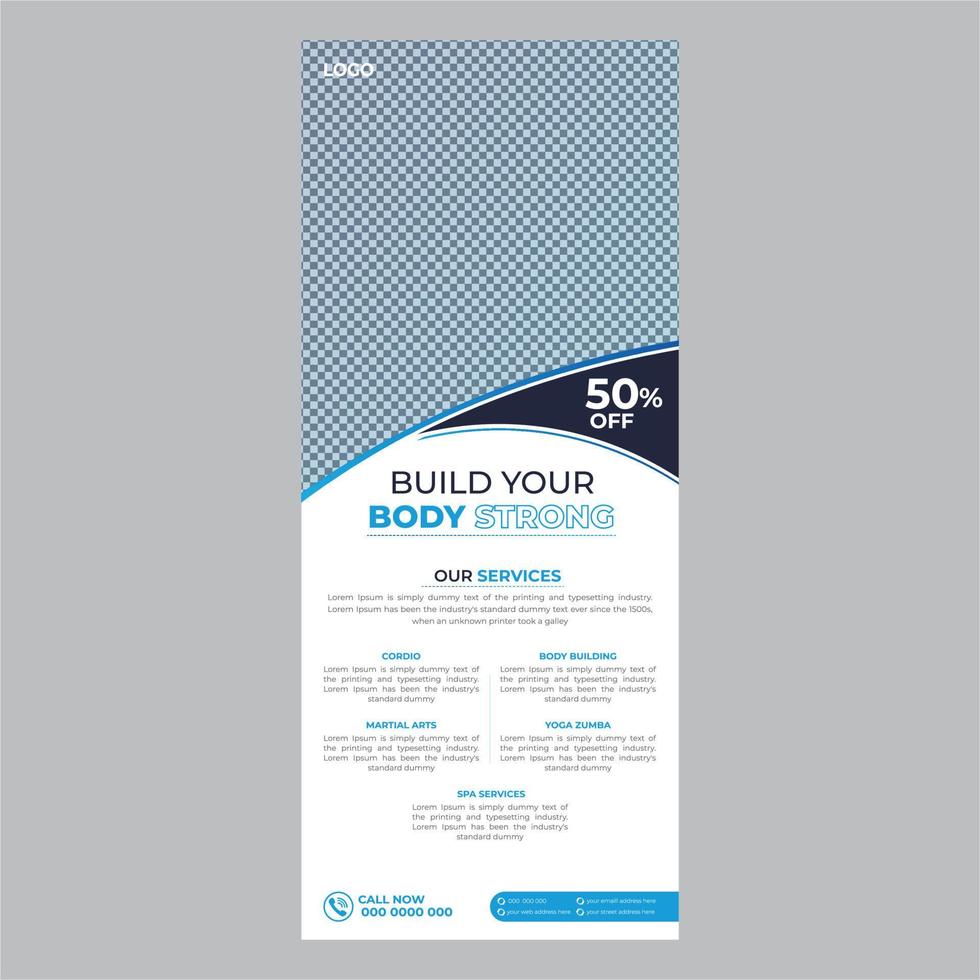 Business roll up banner display standee for presentation purpose vector