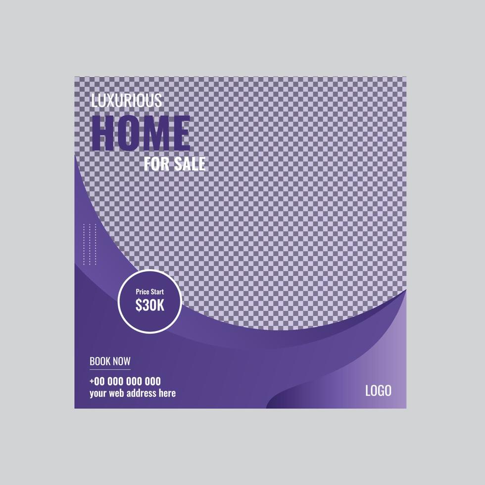 Social Media and social media Post or Square Banner Template design vector