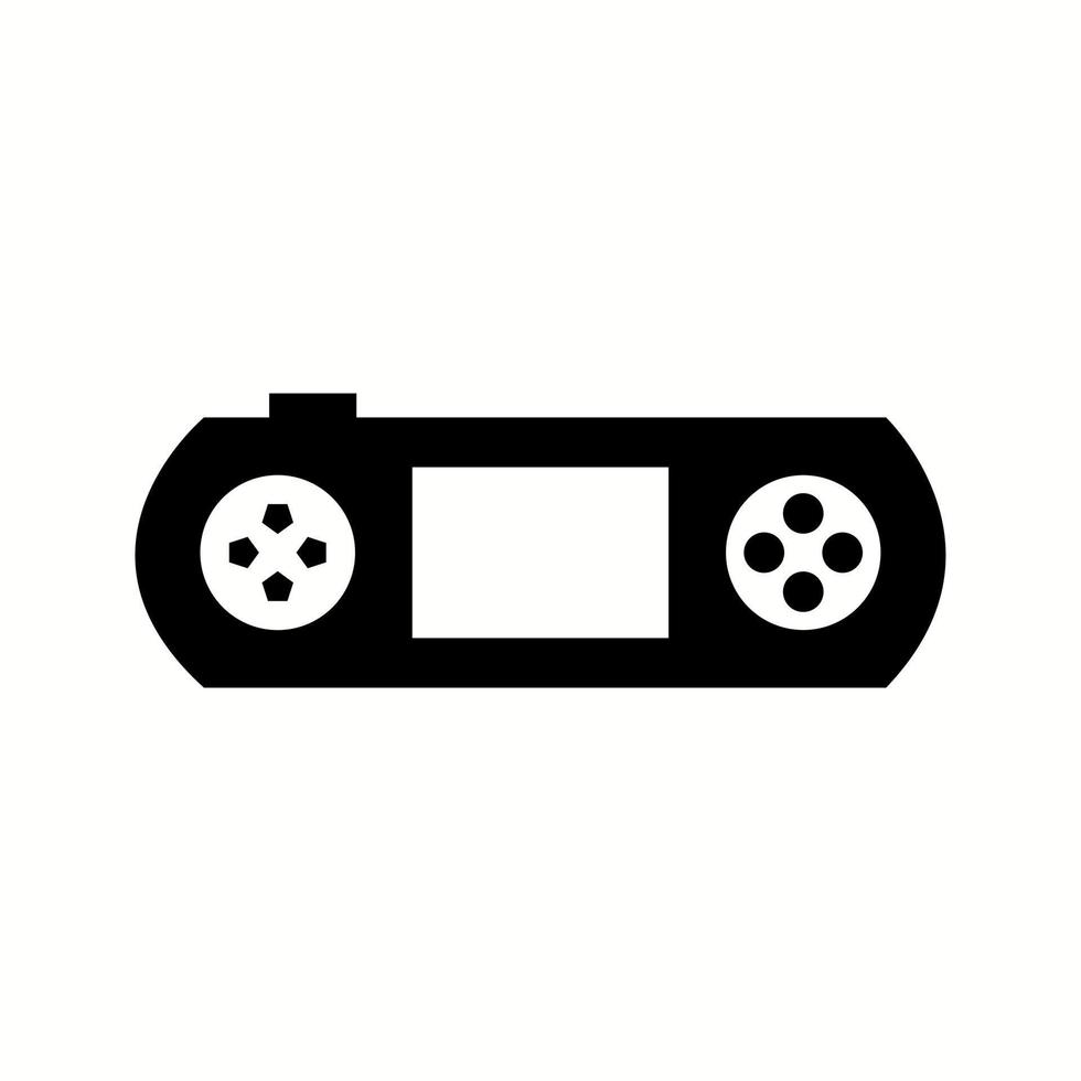 Unique Gaming Console Glyph Vector Icon