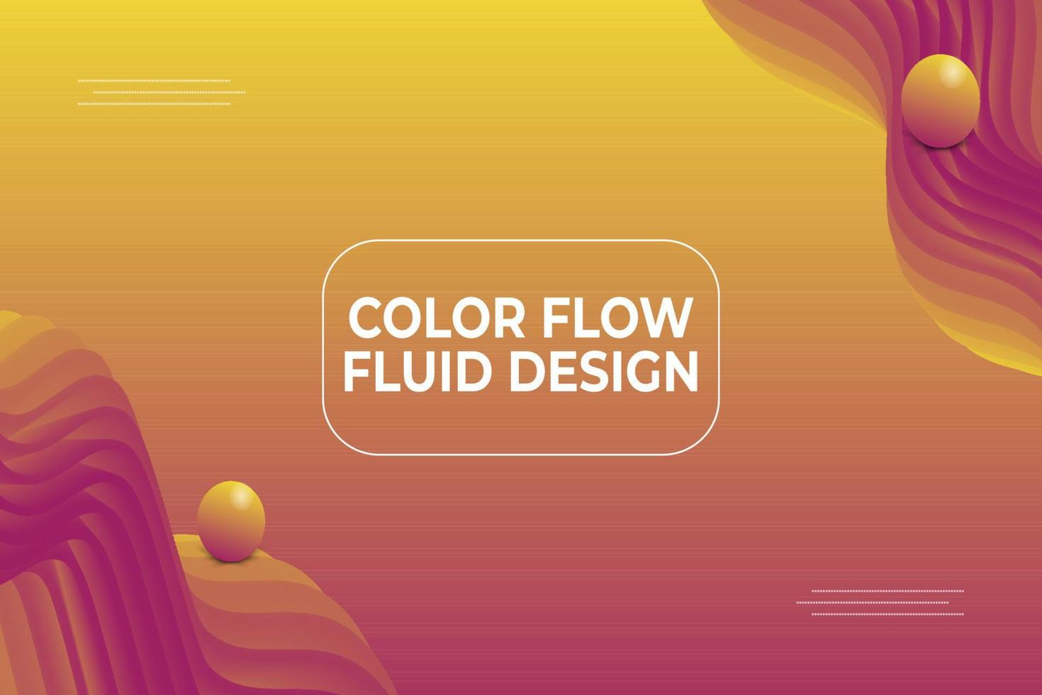 Modern Fluid background template vector