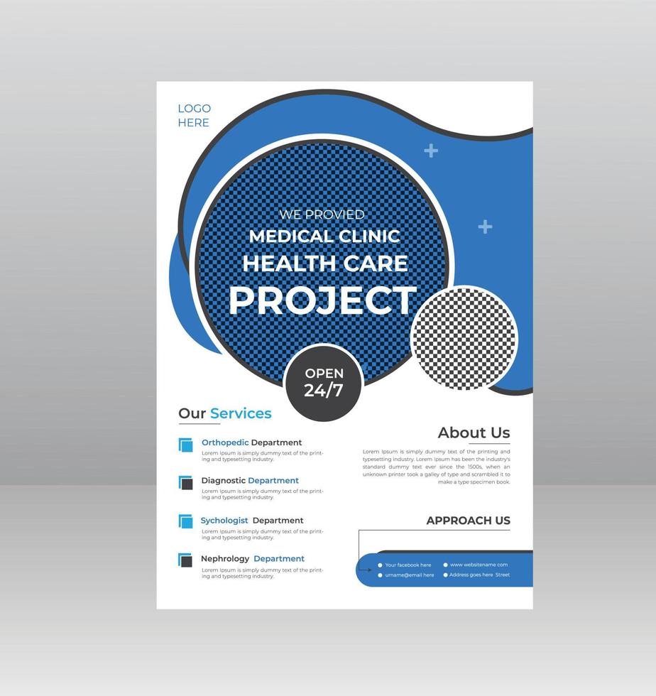 Healthcare Medical Flyer template with Photo Space 16152215 Vector Art Healthcare Medical Flyer template with Photo Space 16152215 Vector Art