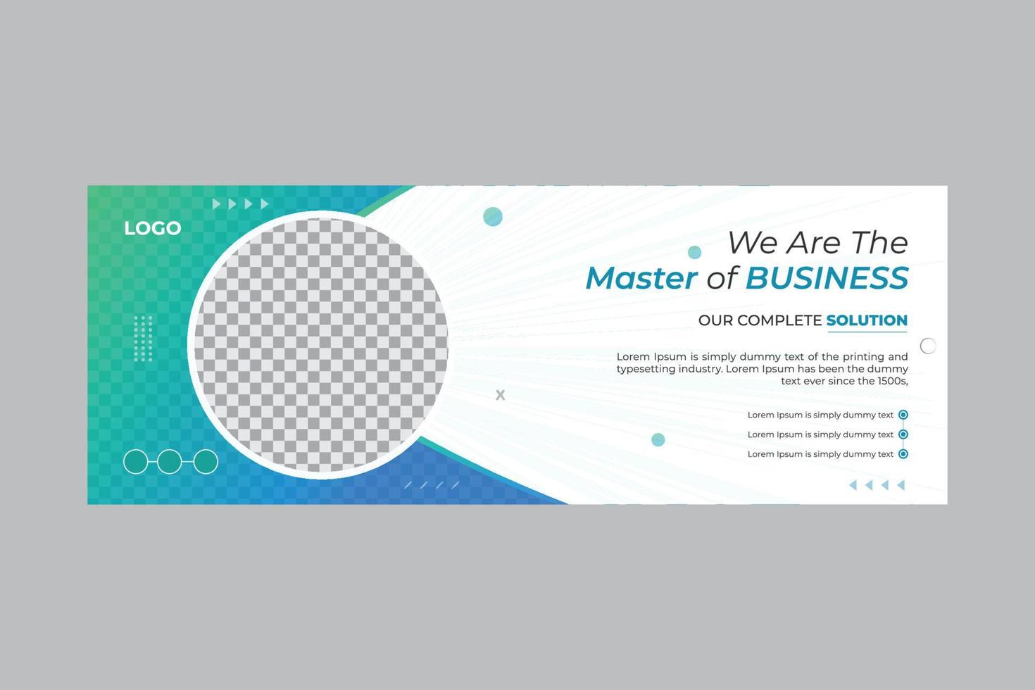 Social Media Cover and Email signature template vector