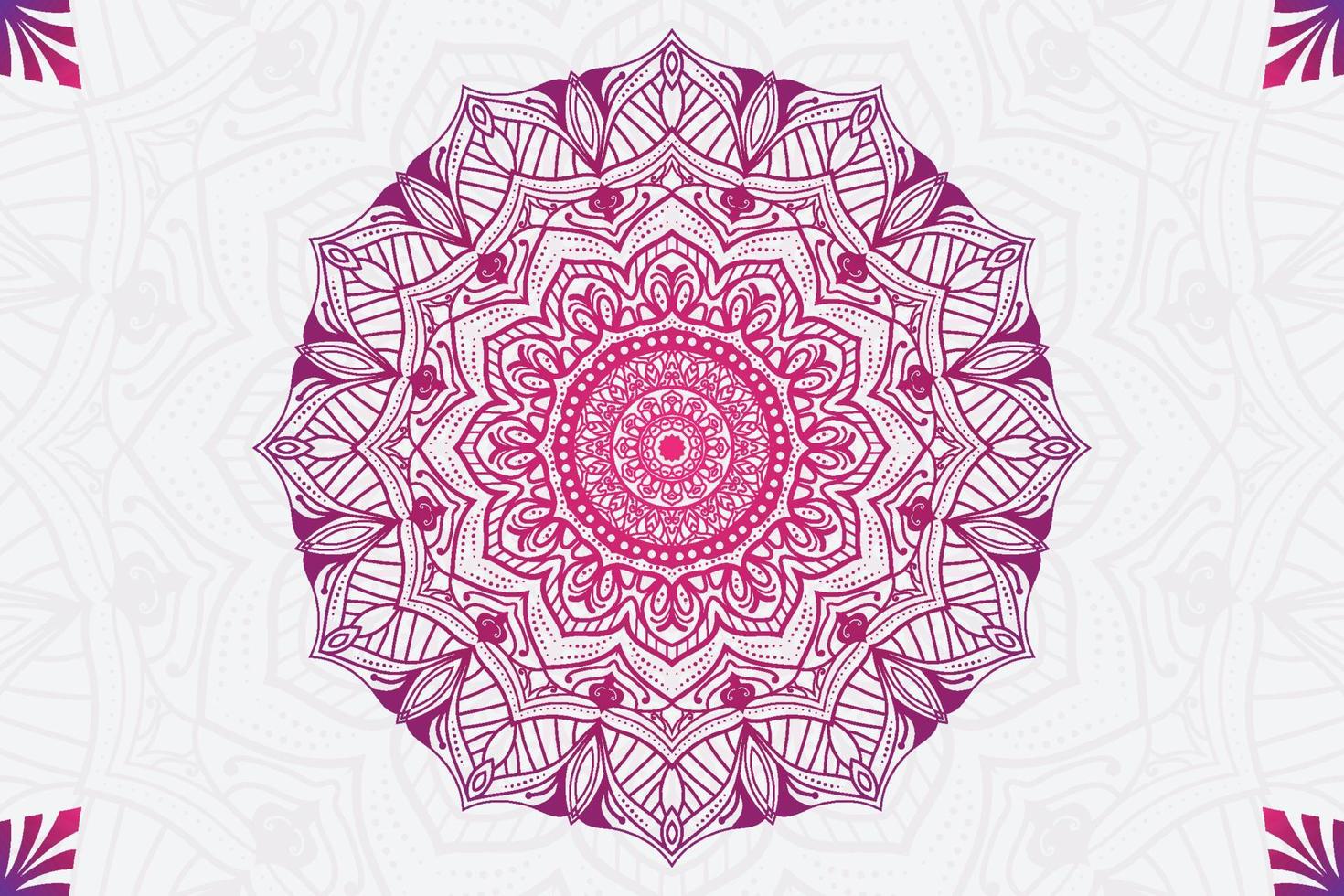 Luxury Mandala Background Ornament beautiful template vector