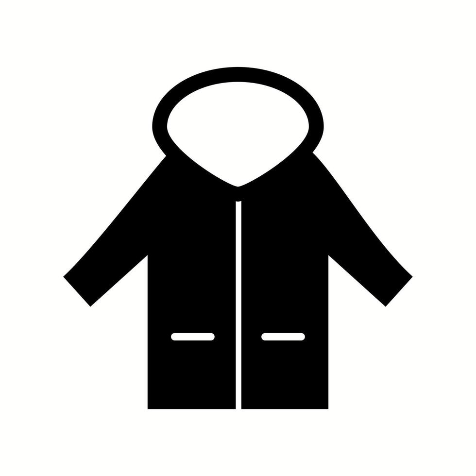 Unique Coat Vector Glyph Icon