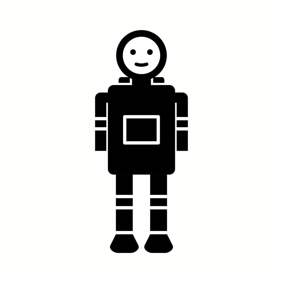 Unique Space Man Vector Glyph Icon