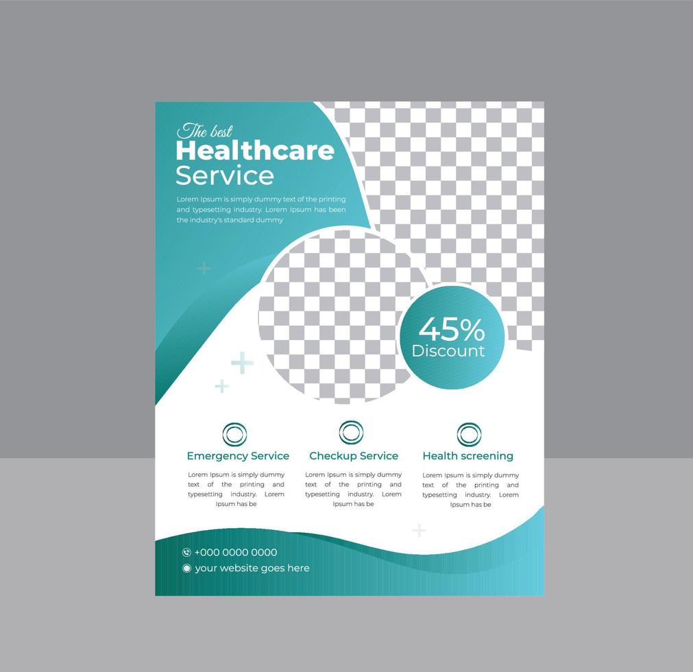 Modern Medical Flyer template vector