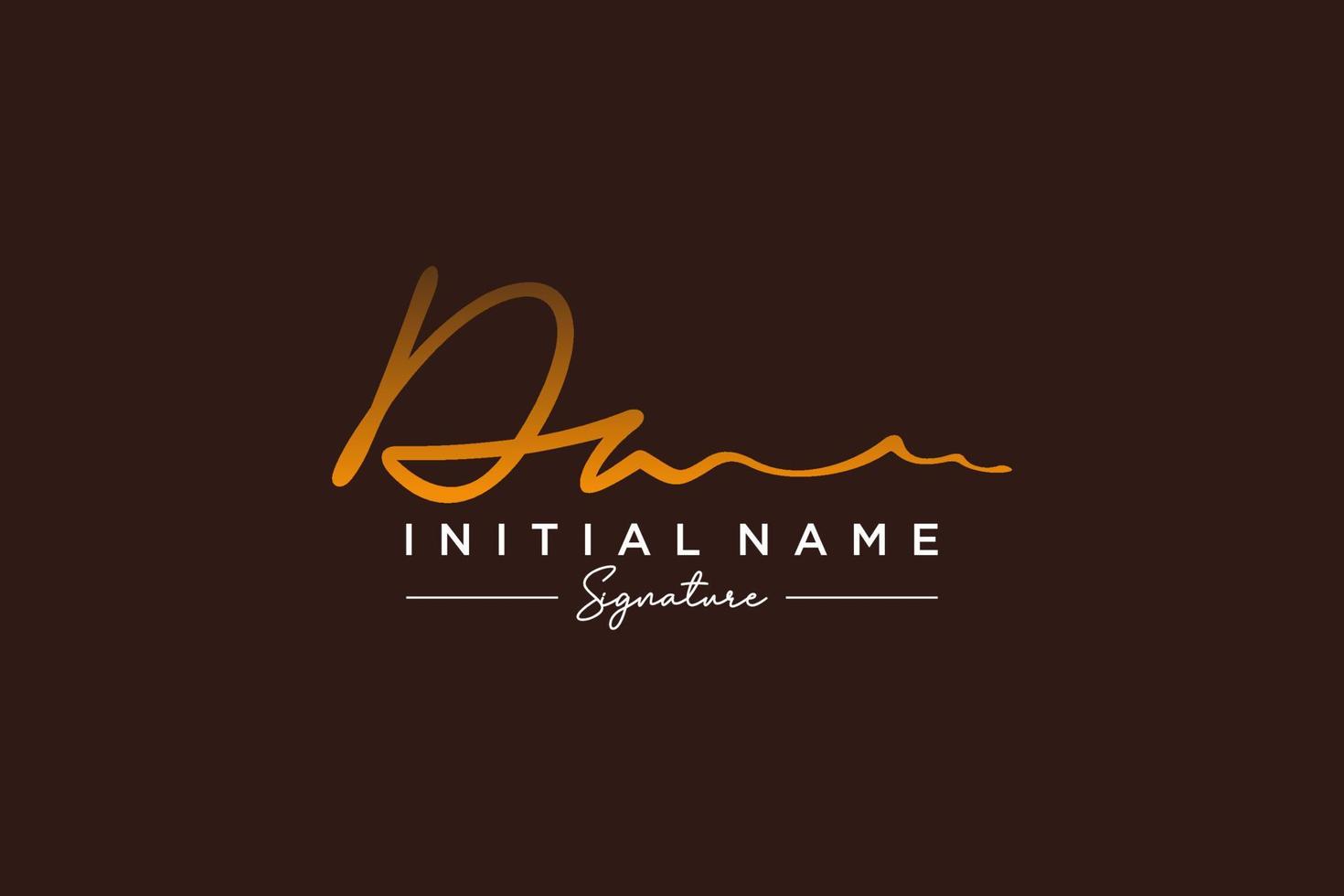 Initial DA signature logo template vector. Hand drawn Calligraphy lettering Vector illustration.