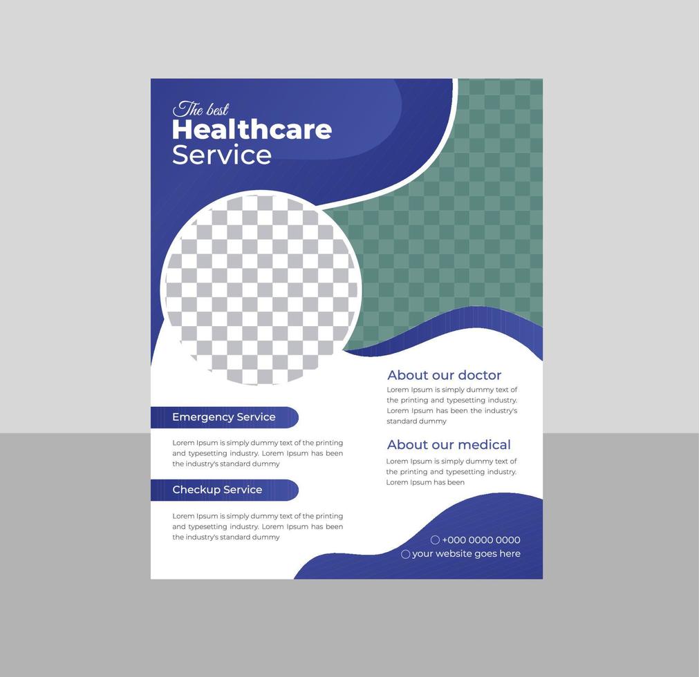 Modern Medical Flyer template vector