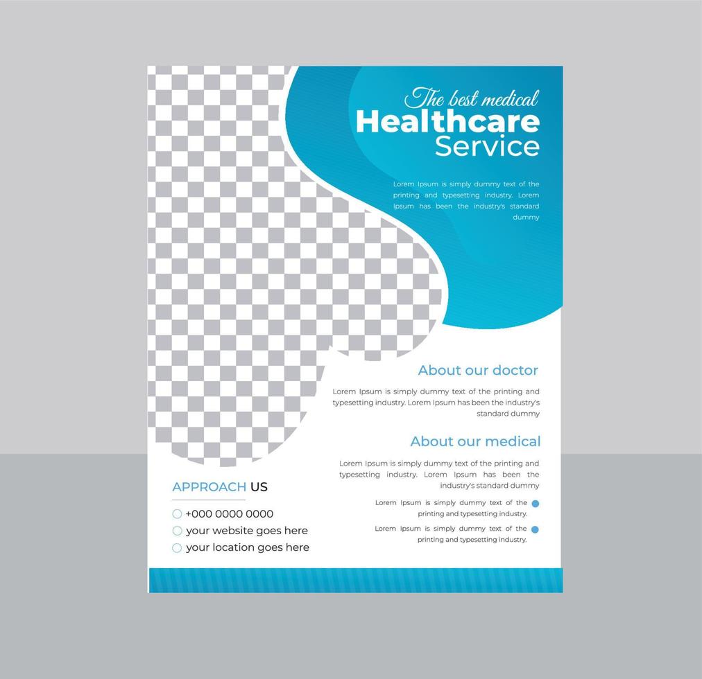 Modern Medical Flyer template vector