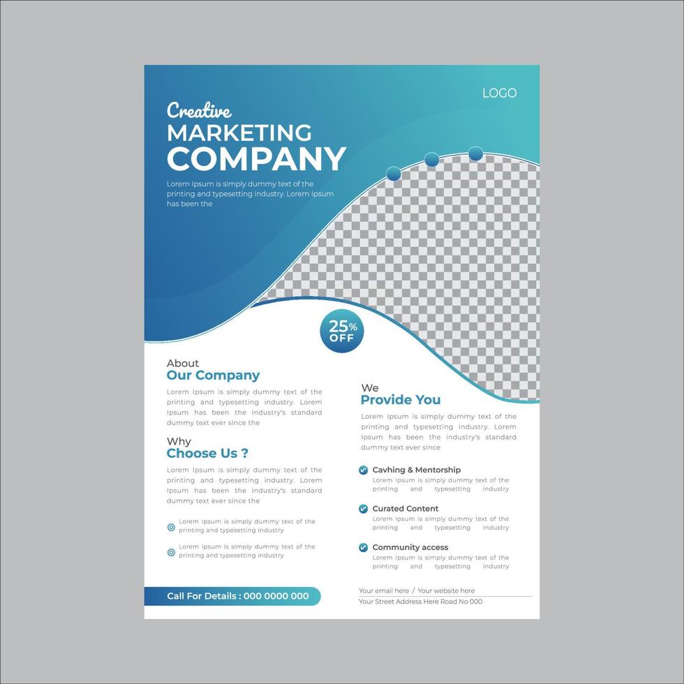 Brochure design, cover modern layout, annual report, poster, flyer in A4 vector