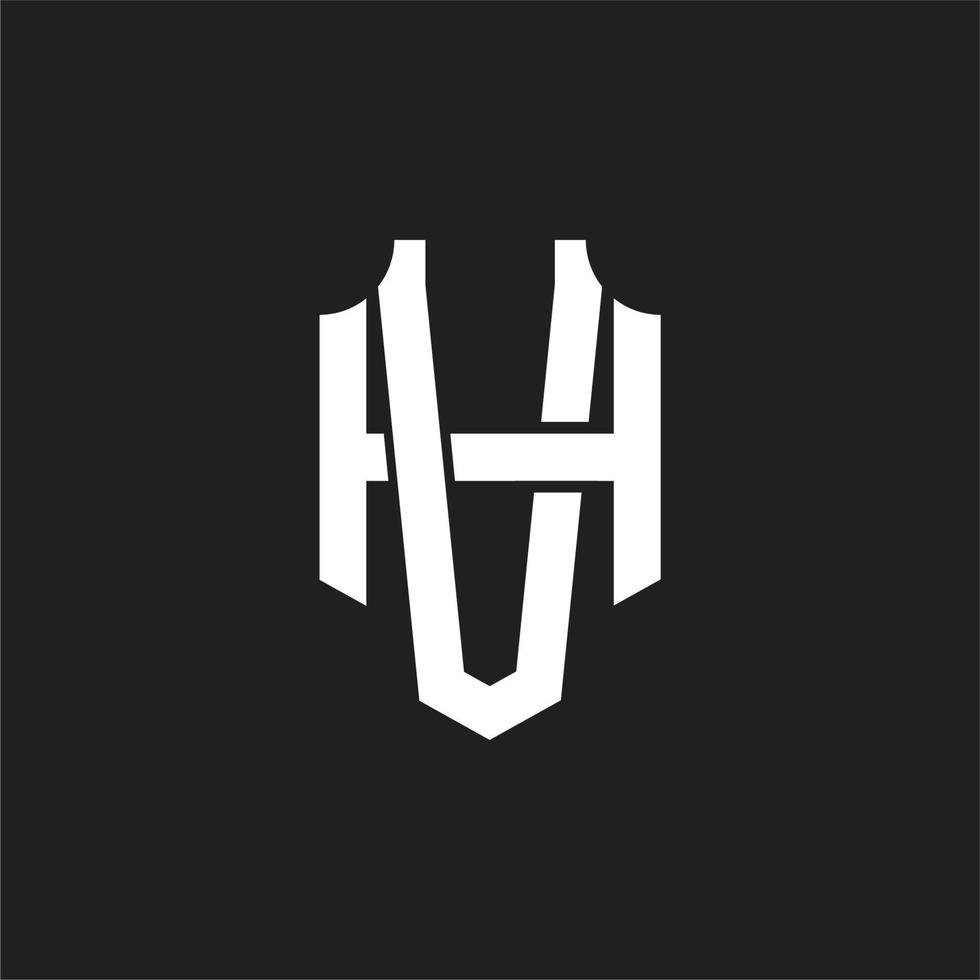 VH Logo monogram design template vector
