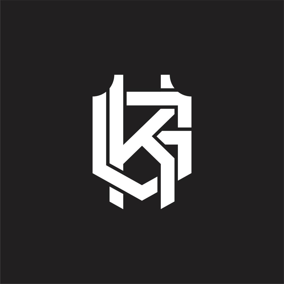 KG Logo monogram design template vector