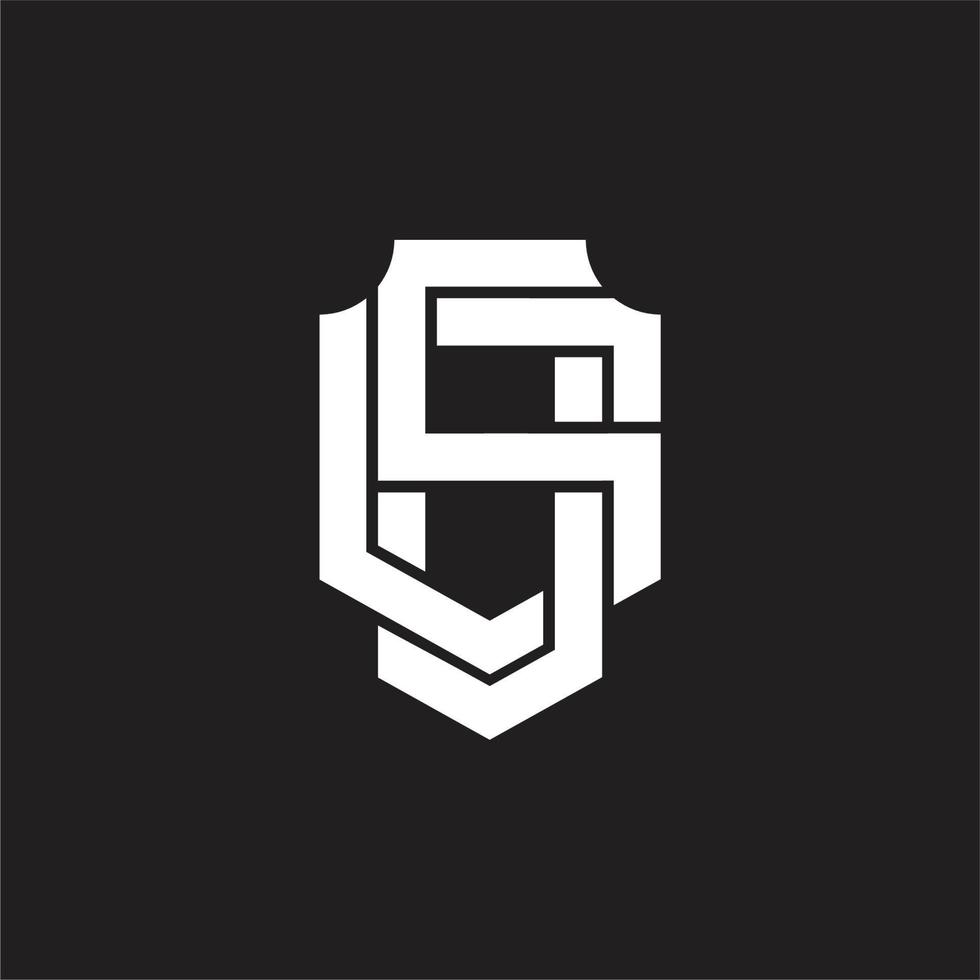SG Logo monogram design template vector