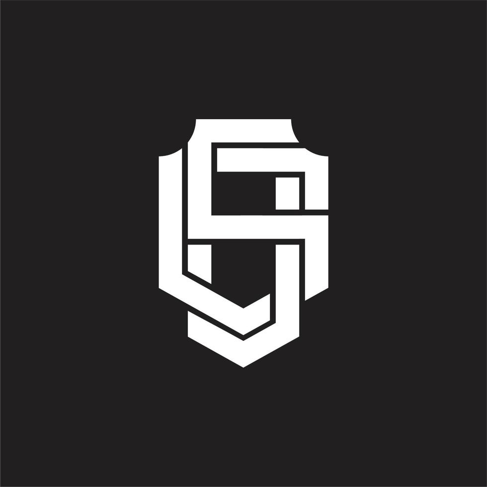 SG Logo monogram design template vector