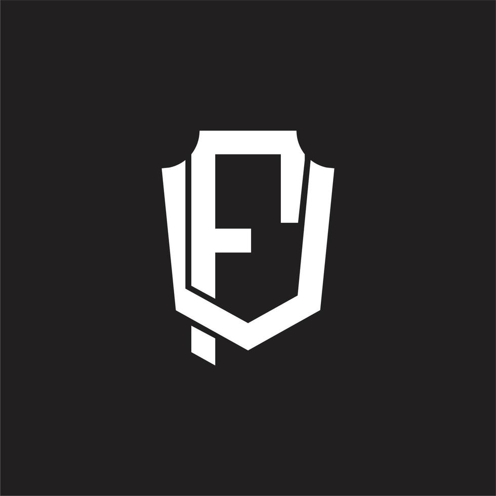 FV Logo monogram design template vector