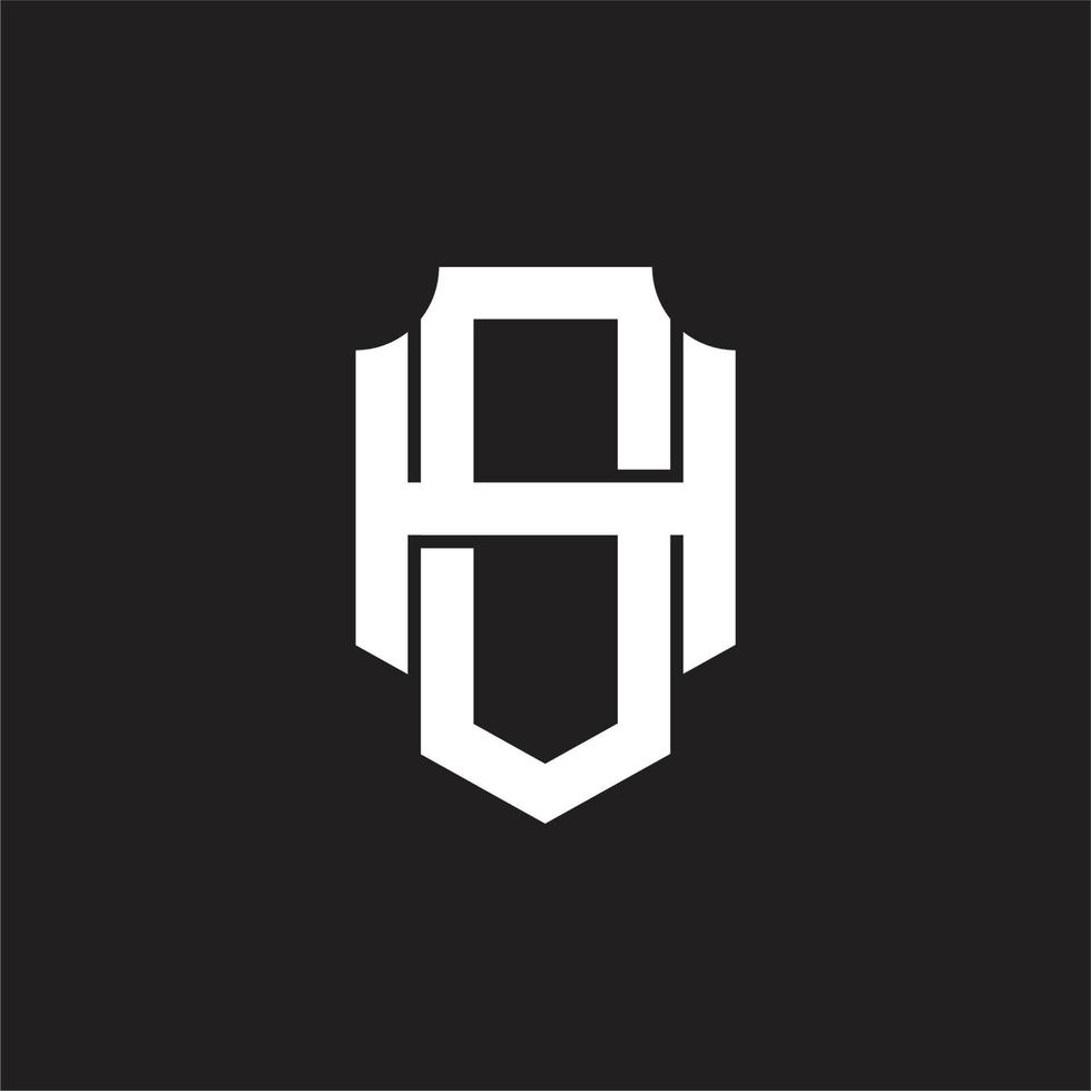 SH Logo monogram design template vector