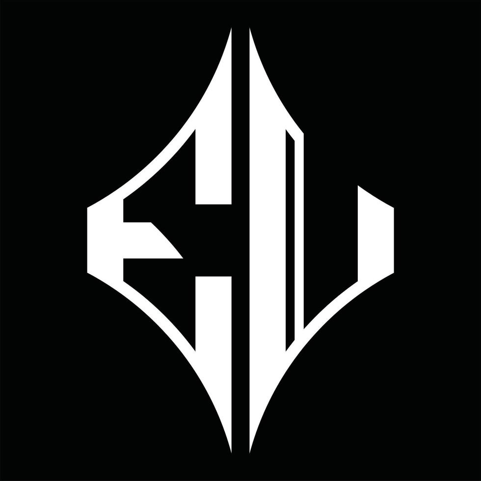 EX Logo monogram with diamond shape design template vector