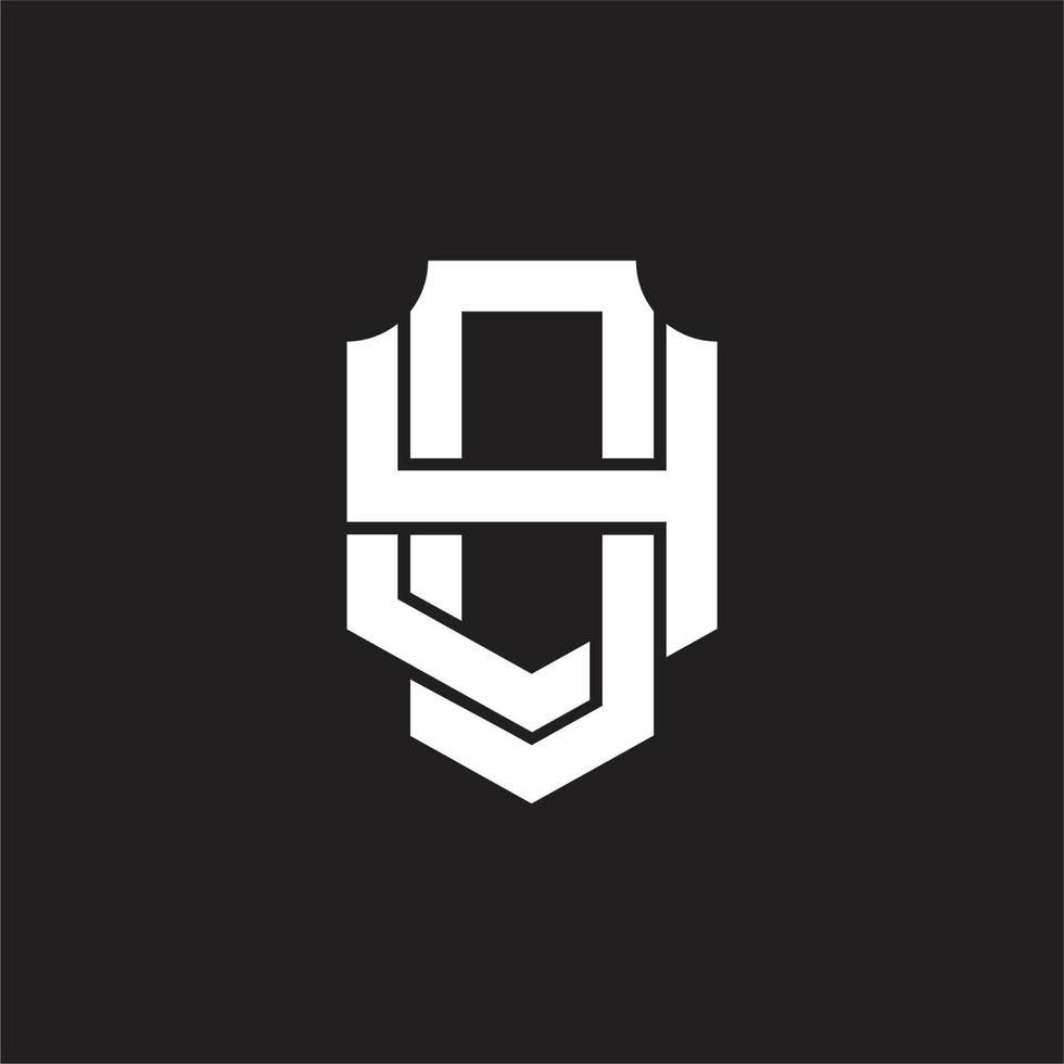 OY Logo monogram design template vector