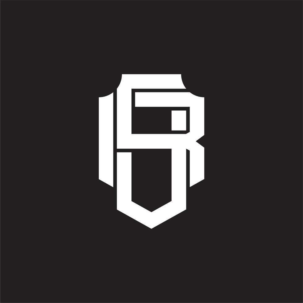 SR Logo monogram design template vector