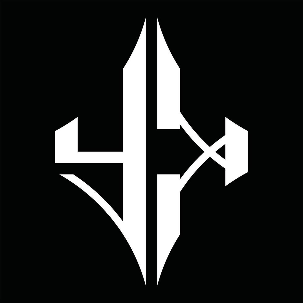 monograma del logotipo yk con plantilla de diseño de forma de diamante vector