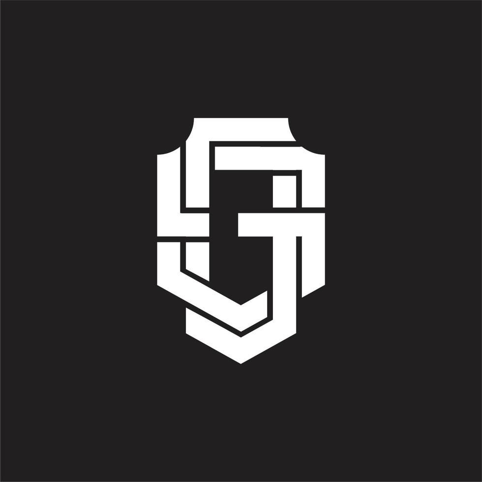 GS Logo monogram design template vector