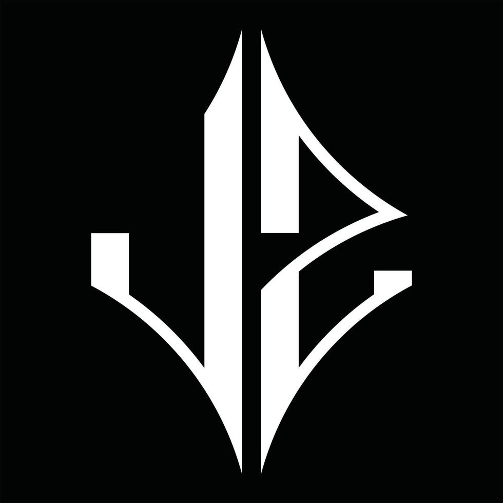 monograma de logotipo lz con plantilla de diseño de forma de diamante vector