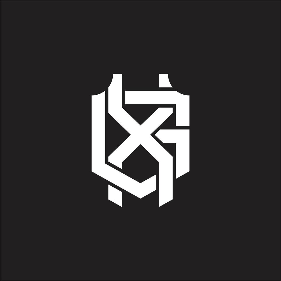 XG Logo monogram design template vector