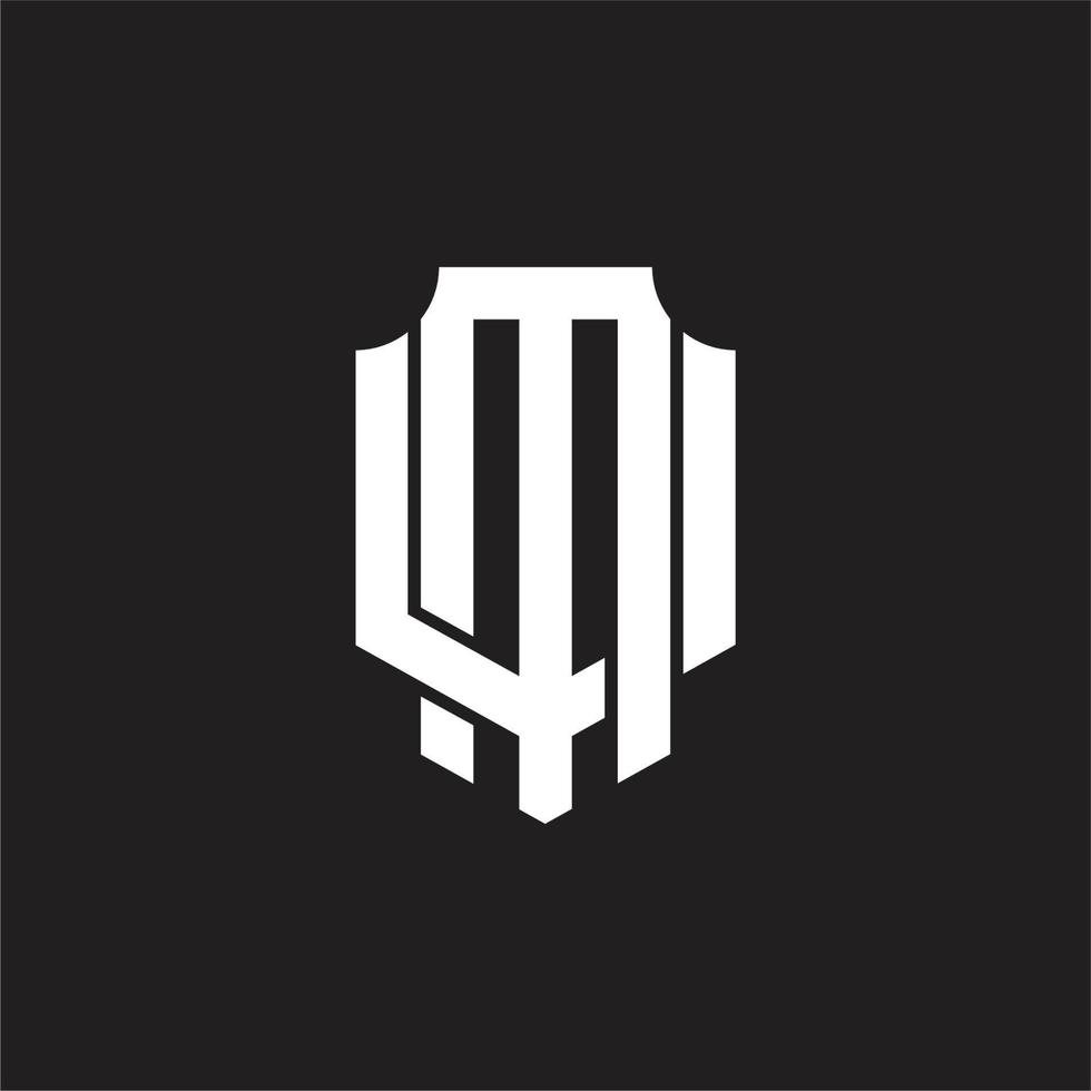 MU Logo monogram design template vector