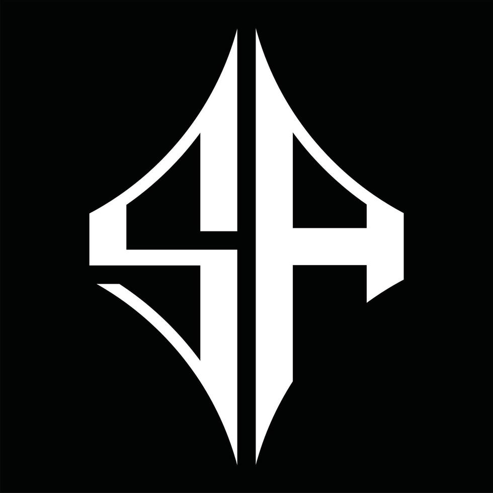 SA Logo monogram with diamond shape design template vector