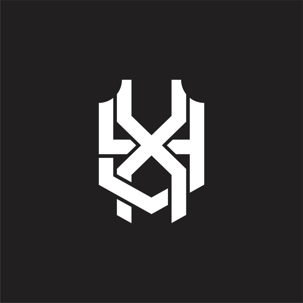 XY Logo monogram design template vector