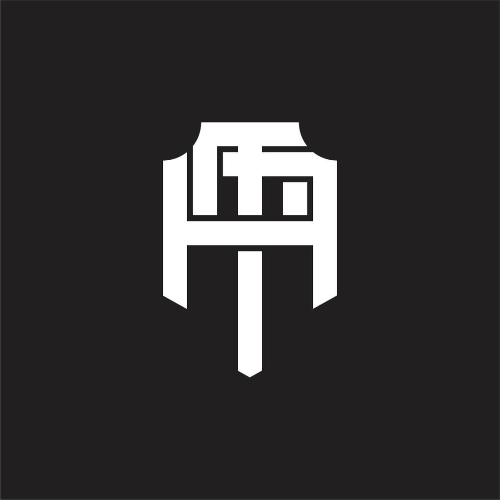 TA Logo monogram design template vector