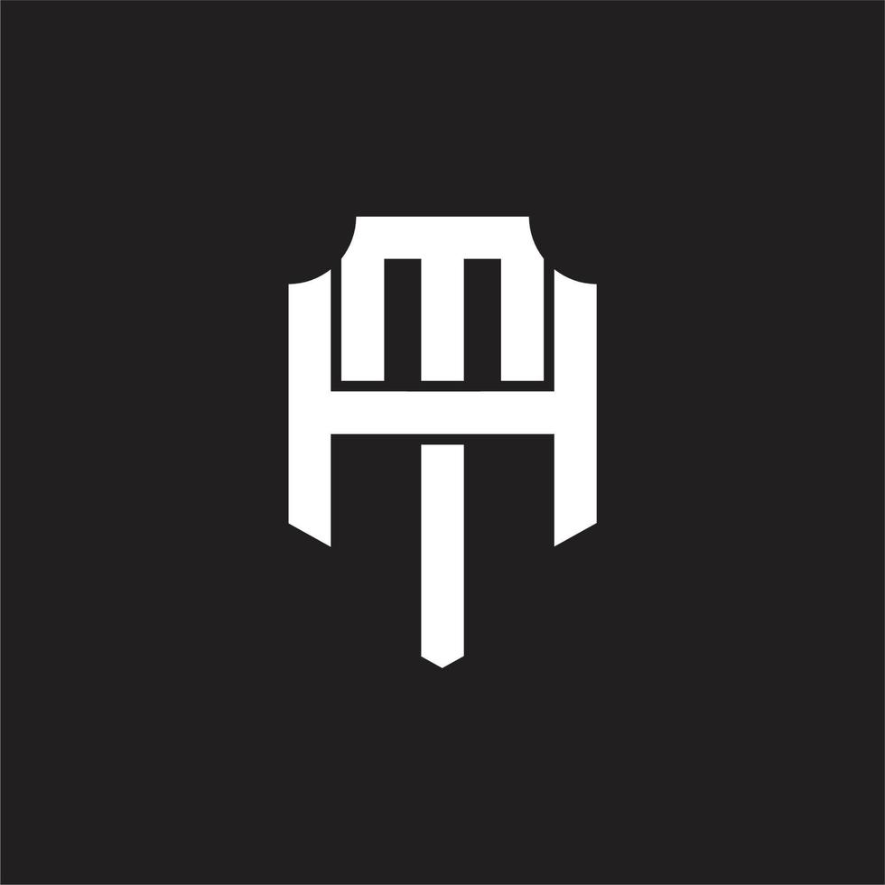 TH Logo monogram design template vector