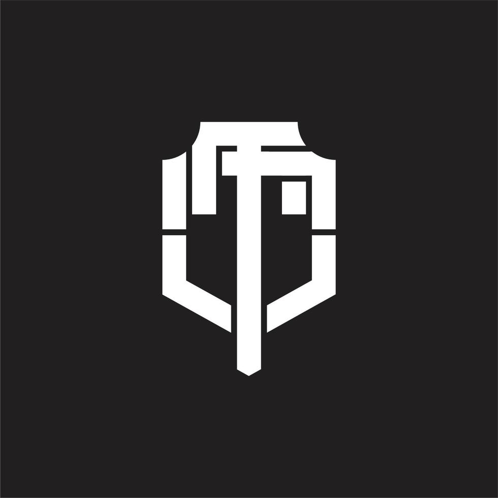 TO Logo monogram design template vector