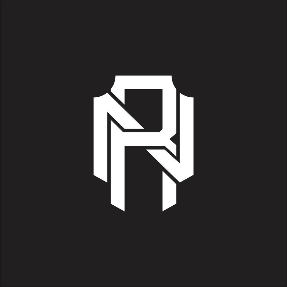RN Logo monogram design template vector