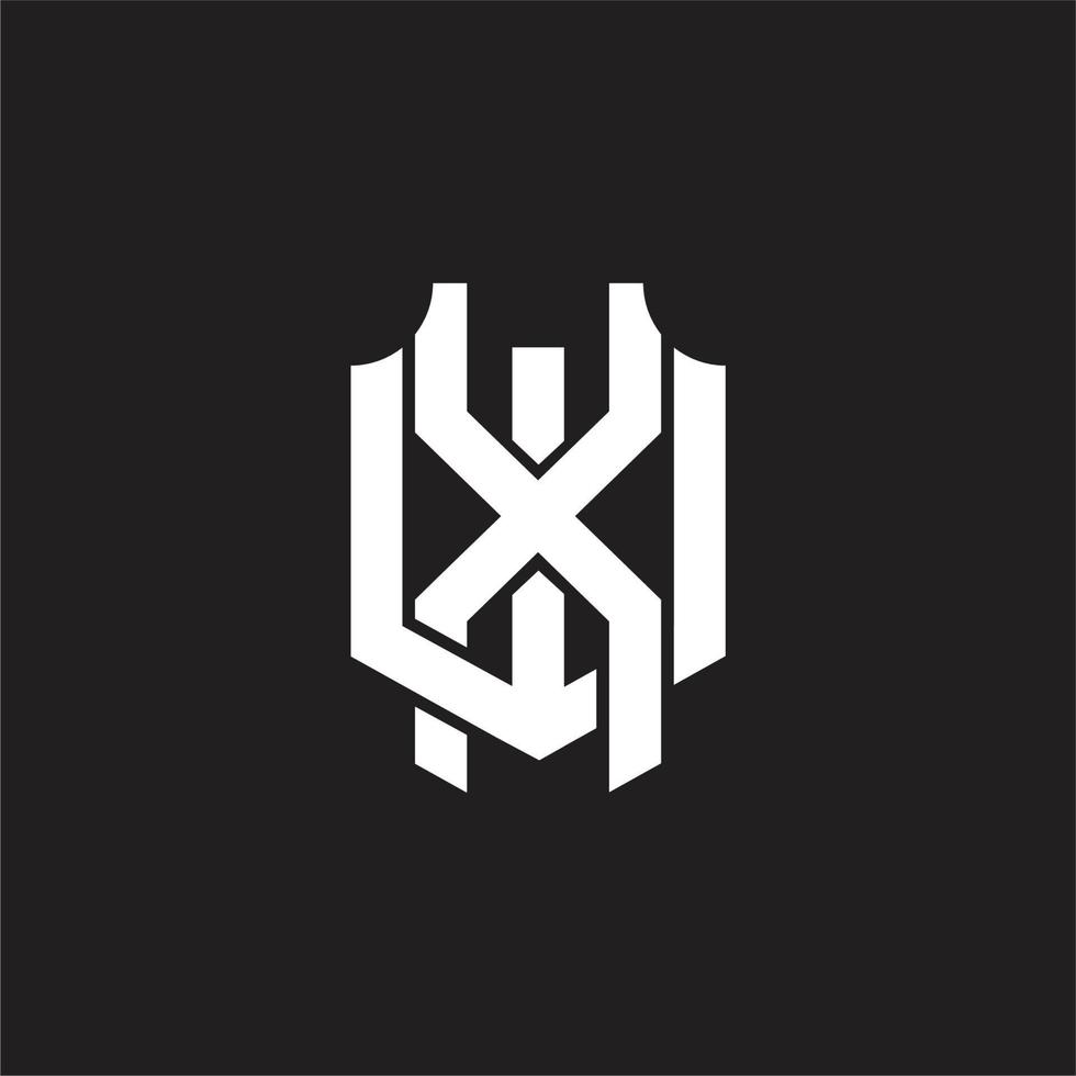 XW Logo monogram design template vector