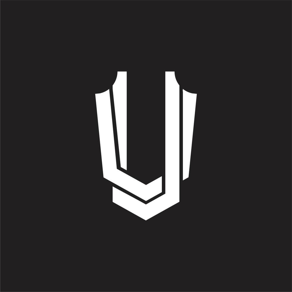 plantilla de diseño de monograma de logotipo uv vector