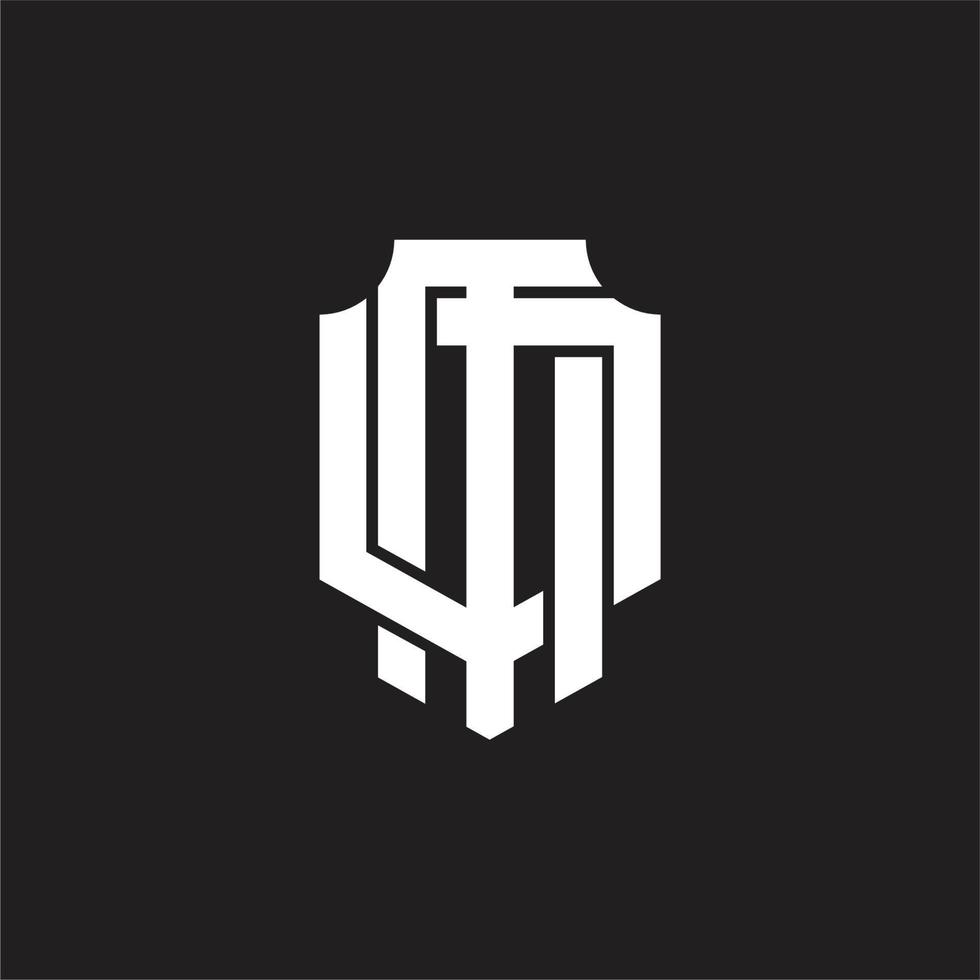 MD Logo monogram design template vector