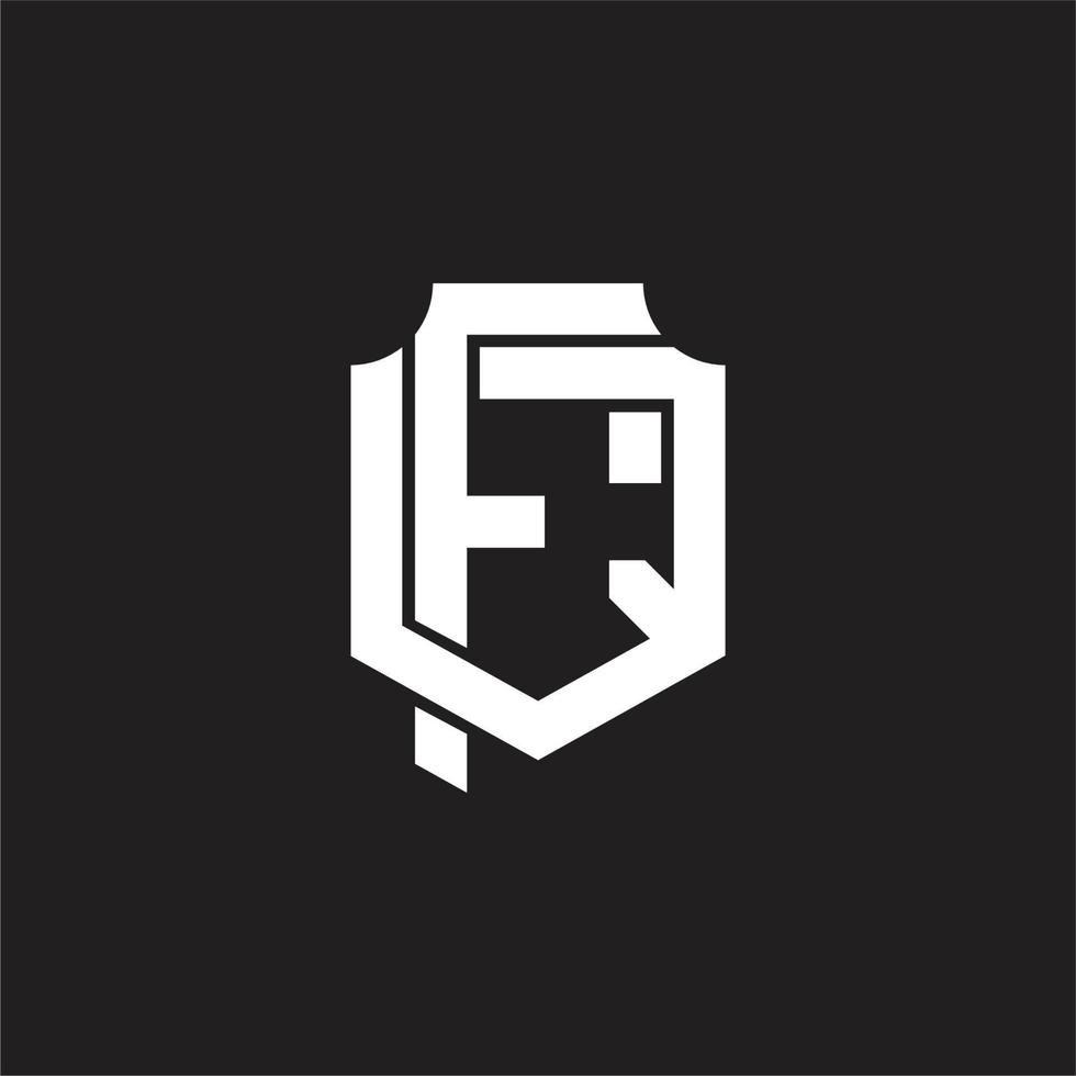FQ Logo monogram design template vector