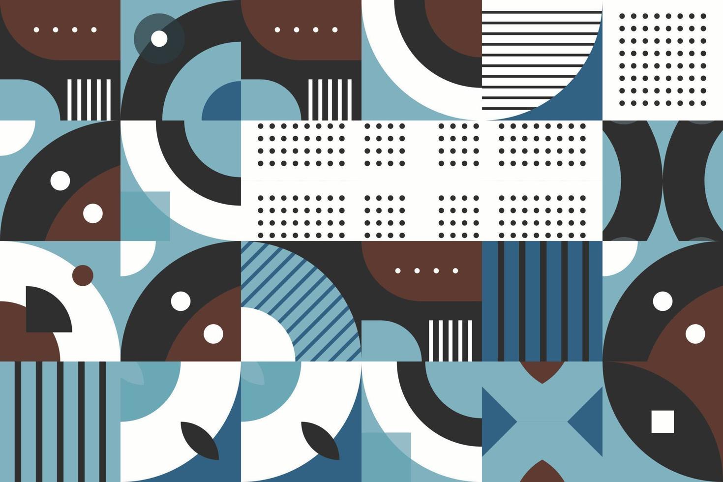 Abstract Modern geometrical shapes vector seamless pattern It consists of a polyhedron such as a circle square triangle Used in the textile industry, fabric pattern, paper, wallpaper, book cover