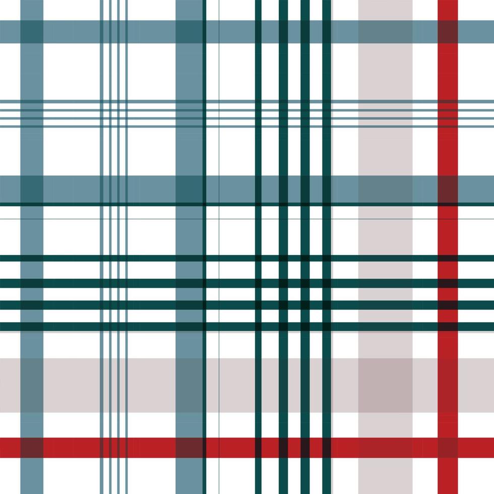 El tejido sin costuras con patrón de cuadros escoceses se teje en una sarga simple, dos sobre dos debajo de la urdimbre, avanzando un hilo en cada pasada. vector