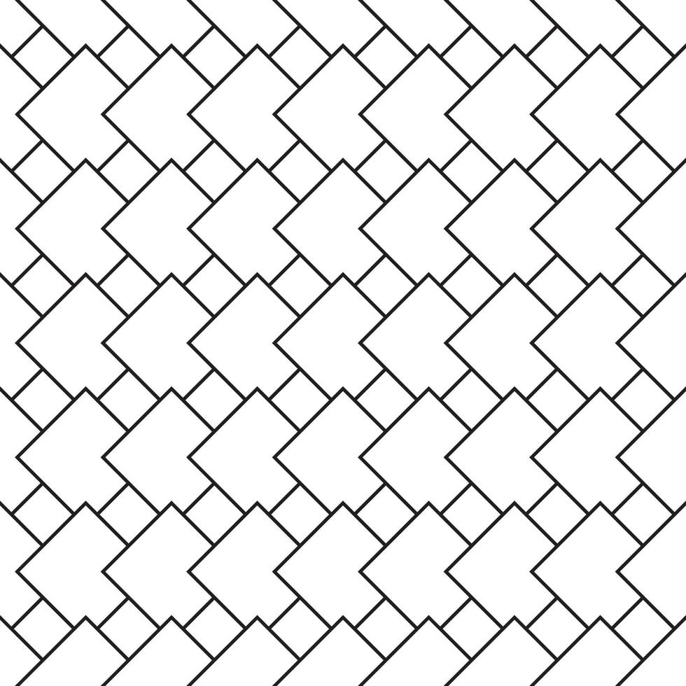 Seamless pattern with modern rectangular herringbone white tiles. Realistic diagonal texture. Vector illustration.