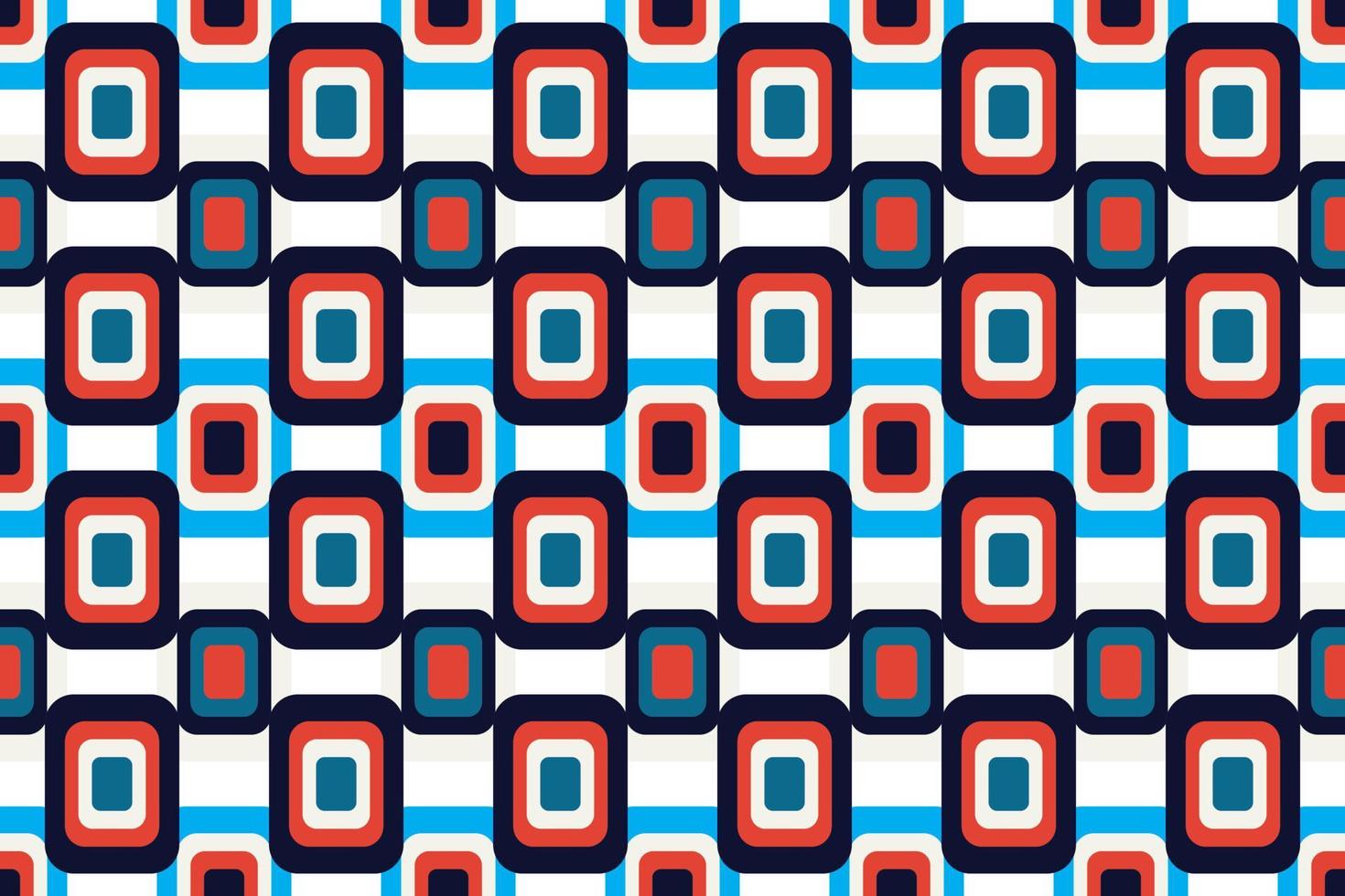 Mosaic Modern geometrical shapes seamless pattern It consists of a polyhedron such as a circle square triangle Used in the textile industry, fabric pattern, paper, wallpaper, book cover vector