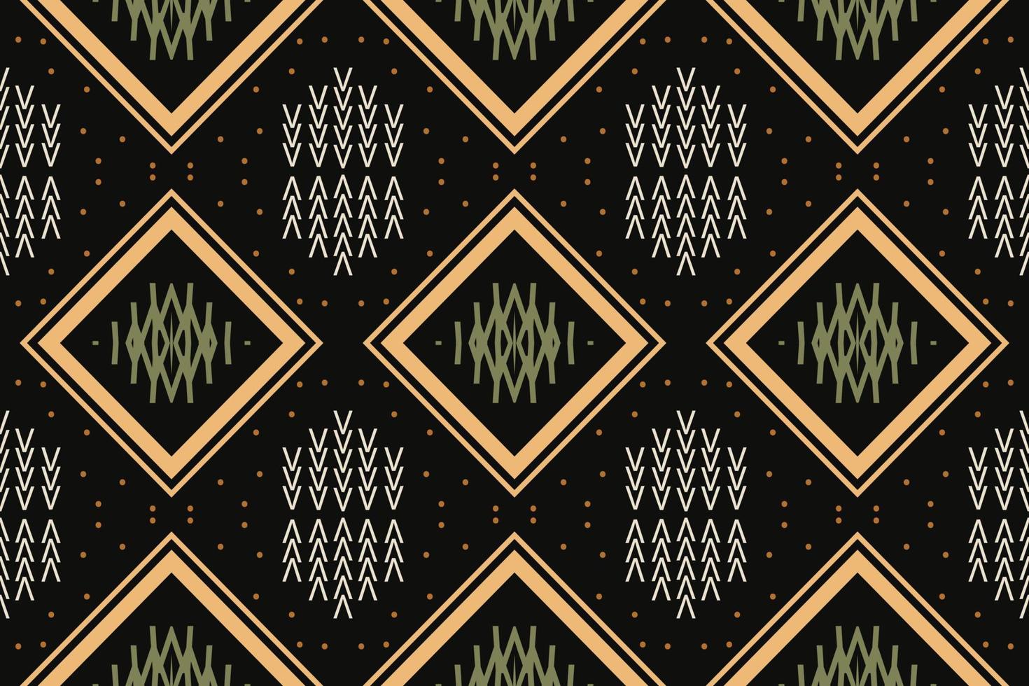Ethnic Pattern vector. Ikat Seamless embroidery, traditional patterned vector It is a pattern created by combining geometric shapes. Design for print. Using in the fashion industry.