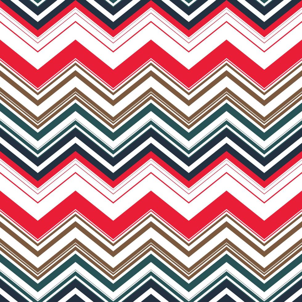 Vintage popular zigzag chevron pattern digital art print summer party backdrop design vector